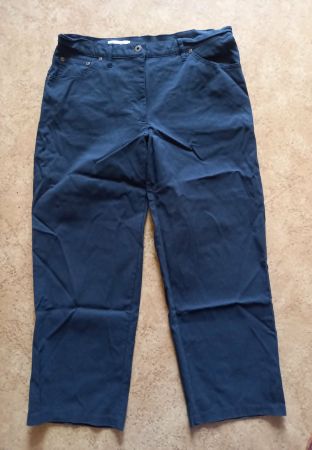 Yessica Stretch-Hose blau Gr. 42, bequem & leicht