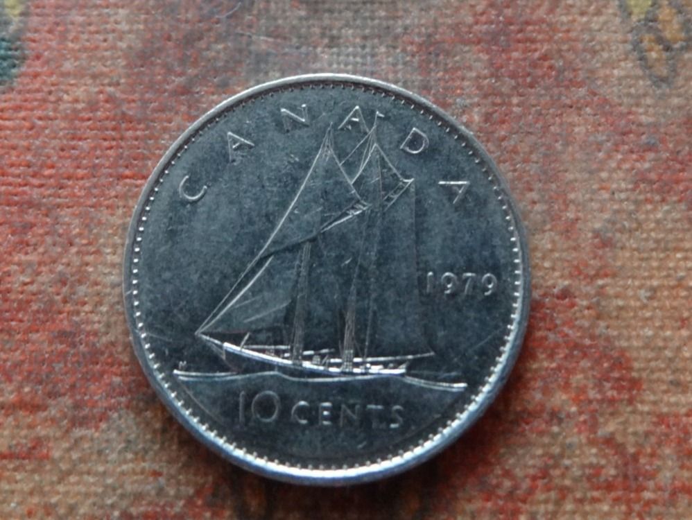 Tutti le monete: CANADA  10  Cents  1979 – Usato da Romanel-sur-Lausanne venduto da Swift13