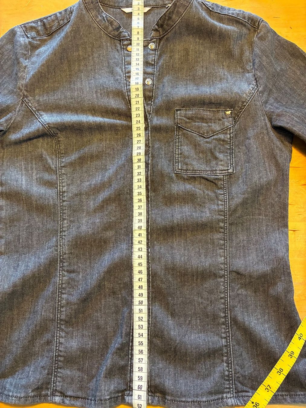 Blusen: Jeanshemd Mustang 38 schwarz/anthrazit – Gebraucht aus Schaffhausen von FannyUsedom 6