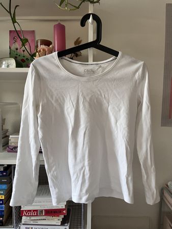 CECIL Langarmshirt Weiss Groesse S guter Zustand