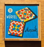 antikes SFF Holz Würfel Mosaik 48 teilig