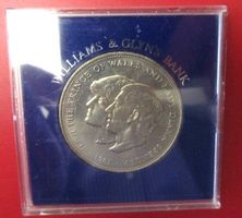 Lady Di + Prinz Charles + Elisabeth II 1981 - Medaille