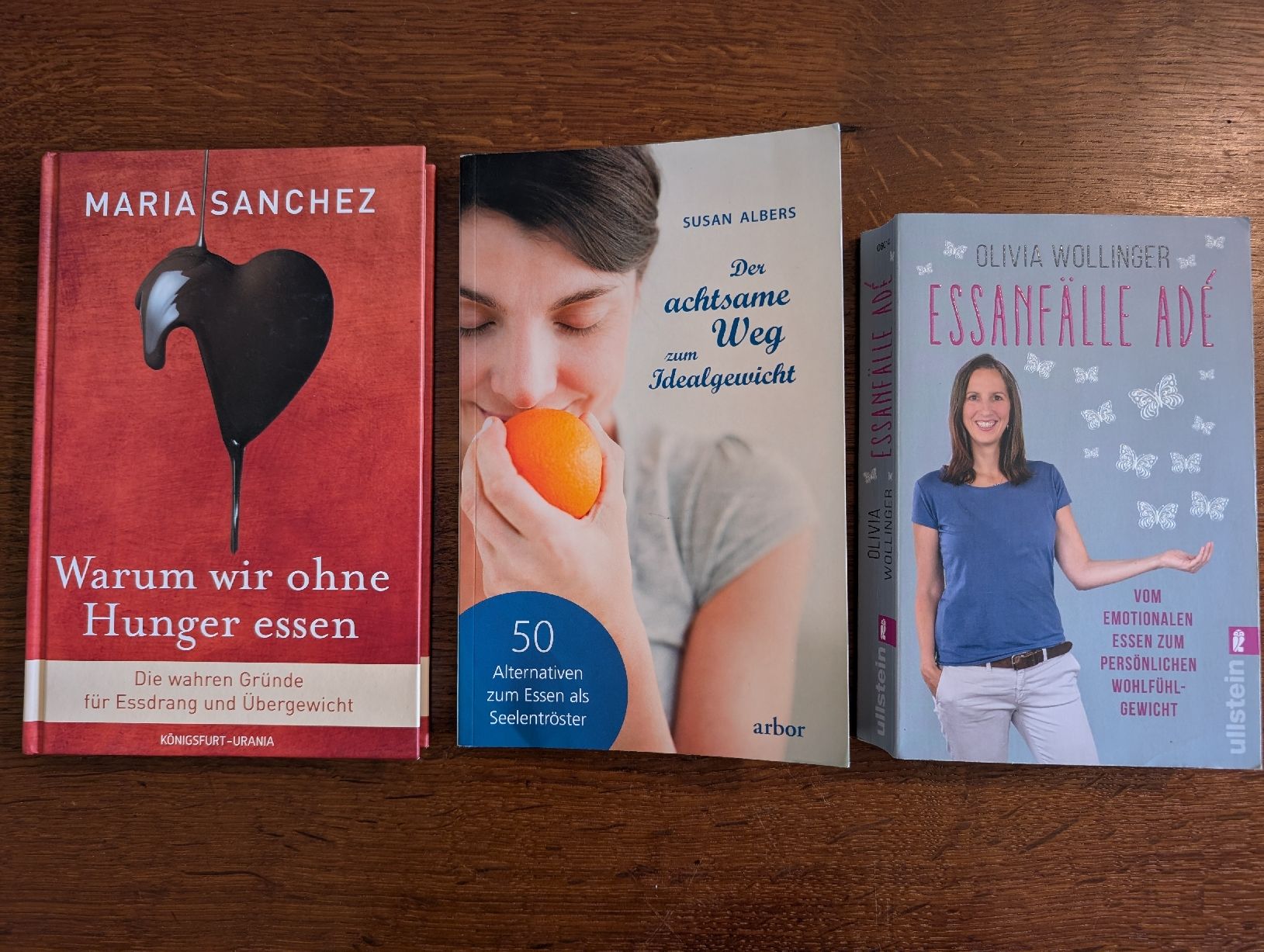 Libri: 3 Bücher Idealgewicht / Essanfälle / Selbsthilfe  – Usato da Bern venduto da Zorro333
