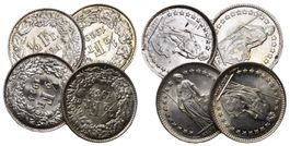 Schweiz 1/2 Franken Lot