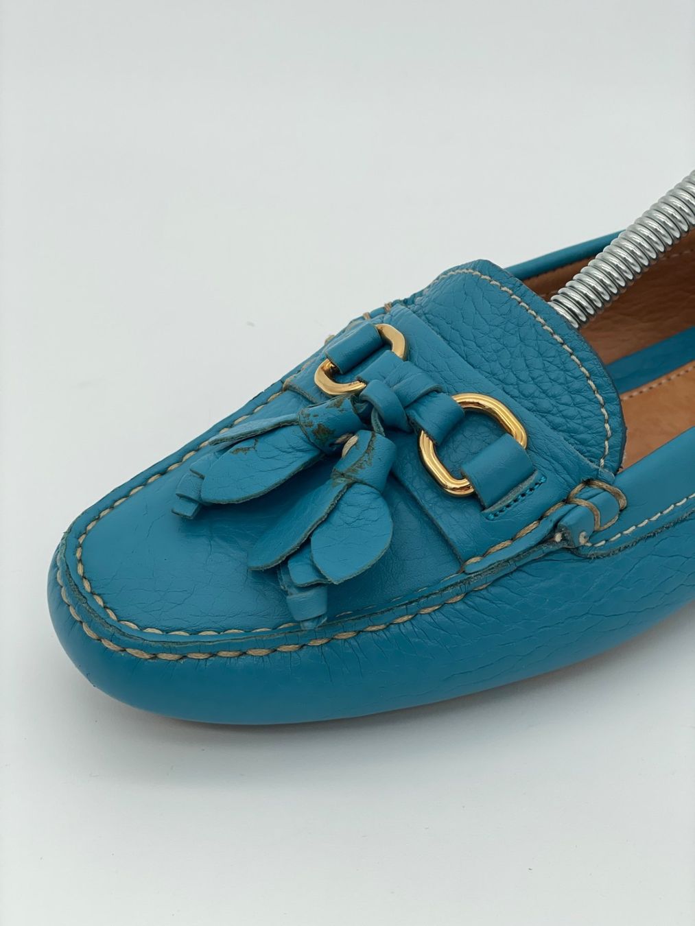 Prada Scarpe da donna: Prada Tassel Driving Mokassin EU 36 Blau – Usato da Zürich venduto da shoe_shop 6