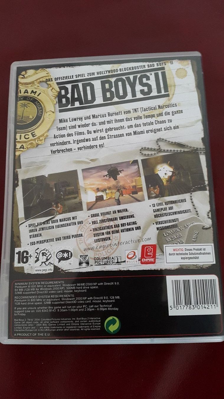 CD & DVD vergini: BAD BOYS 2 PC CD - ROM OVP MIT HANDBUCH – Nuovo (secondo la descrizione) da Eschenbach SG venduto da Deki77 1