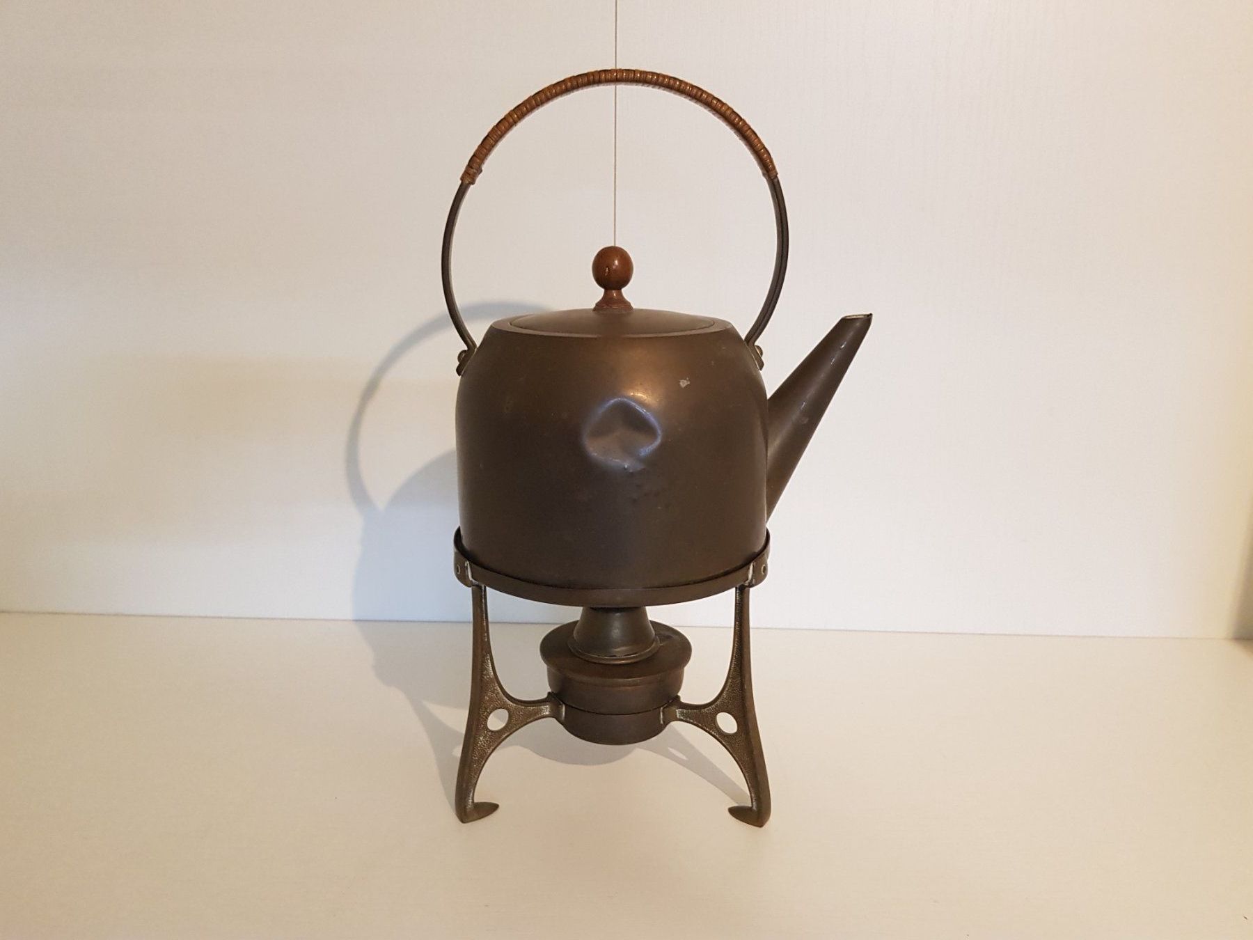 Teiere: Messing Teekanne mit Rechaud – Usato da Münchenstein venduto da tsp01 3