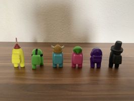 Figuren Set Among Us 6 Stk guter Zustand