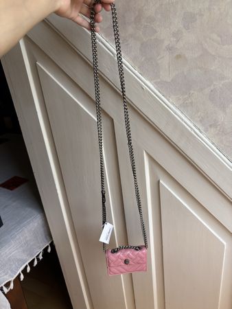 🌸Kurt Geiger Micro Kensington Kunstleder Rosa Neu