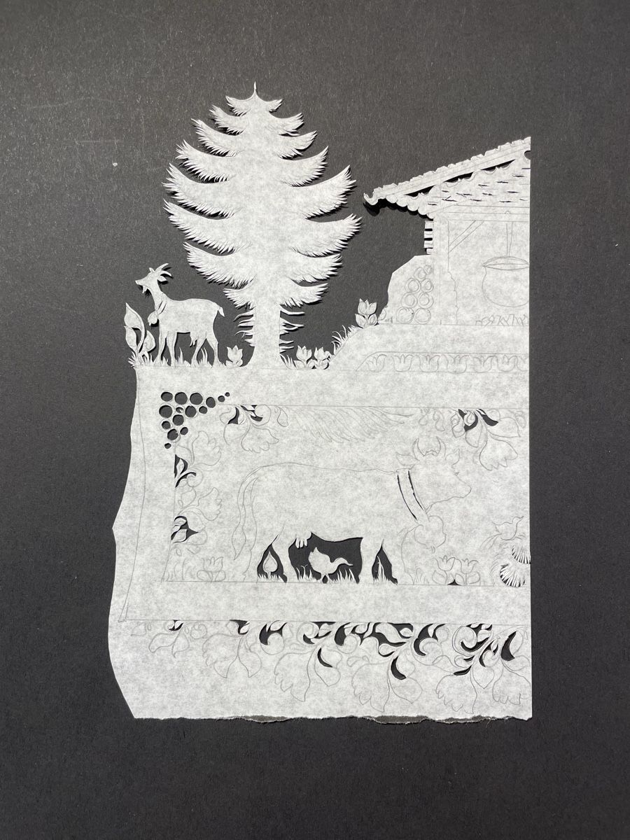 Grafica & Litografie: Scherenschnitt von Anita Buri – Nuovo (secondo la descrizione) da Konolfingen venduto da Bern-75 7
