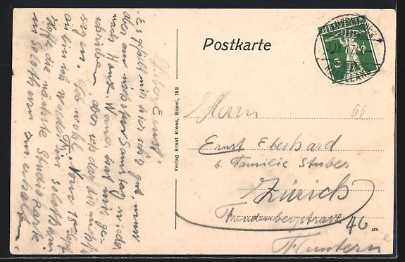 Ansichtskarten: Waldenburg /BL, Kellenberg, Gebäudeansi – Gebraucht aus Berlin von bartko-reher 1