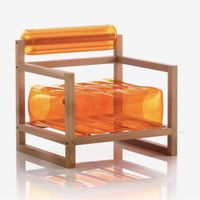 Sessel Mojow Yoko aufblasbar orange neu in OVP