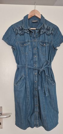 Robe chemisier en jean