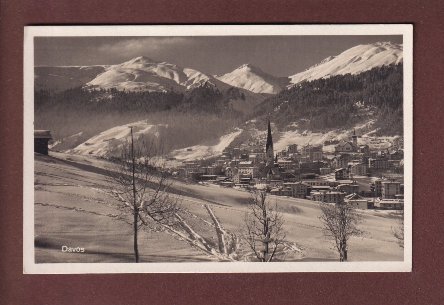 Cartes postales: DAVOS - Teilansicht - 1925 – D'occasion à Pully par nicecards
