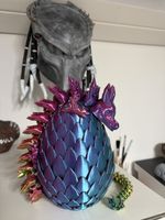 Drachenei mit beweglichem Kristall Drache, Regenbogen, Neu