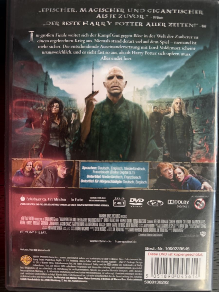 Tous les DVDs: Harry Potter Heiligtümer des Todes 2 – Neuf (Voir description) à Lausen par EisAmStiel94 1