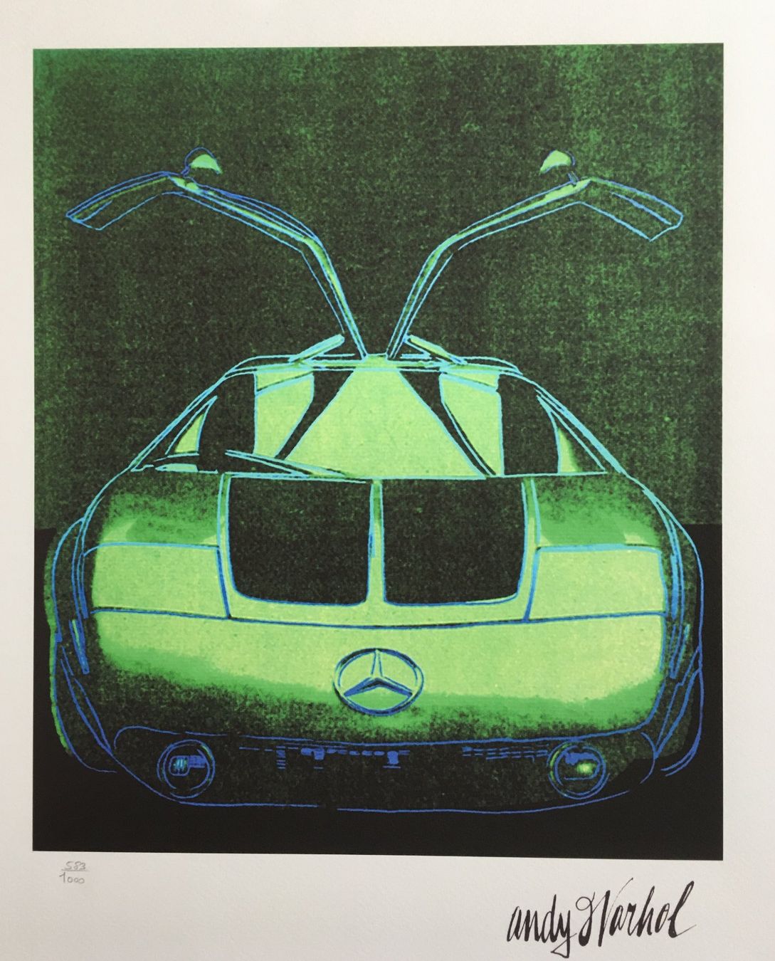 Grafiken & Lithographien: ANDY WARHOL Mercedes C111  Green/Green – Gebraucht aus Nennigkofen von Sommersonnen 3
