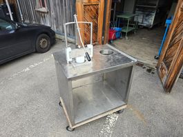 Profi Gastro CNS Ananas Schneidemaschine mit Unterbau ab 1.-