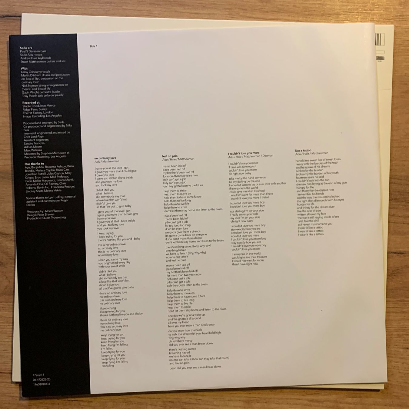 Dischi in vinile: SADE - LOVE DELUXE...RE EU 2024...EX/EX – Usato da Gals venduto da Diskopatshop 2