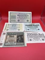 5 Reichsbanknoten 1922 und 1923