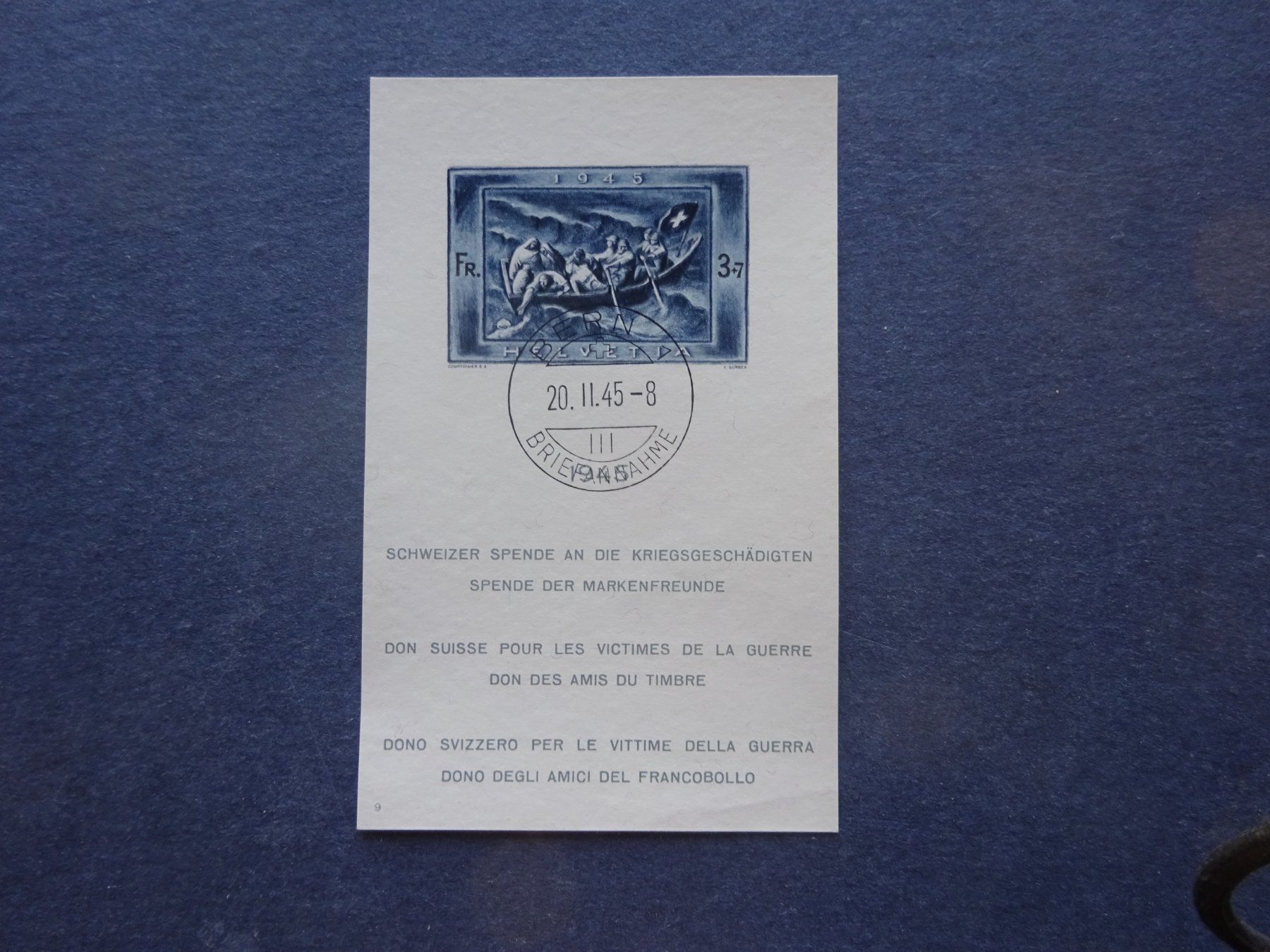 Alle Briefmarken: 1945 W21 mit ET- BERN – Gebraucht aus Appenzell-Steinegg von adi1975 4