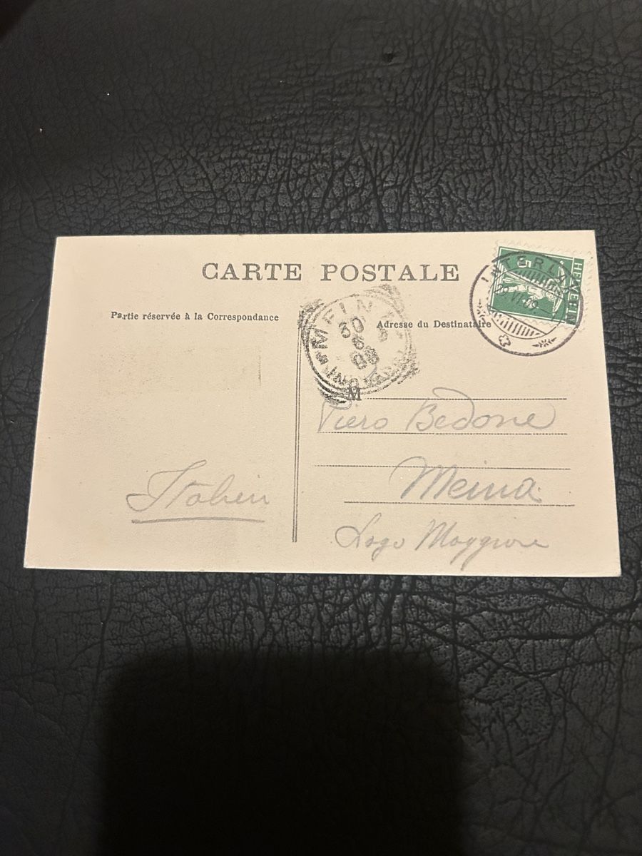 Cartoline postali: Interlaken Jungfraustrasse, Diligenza 1909 – Usato da Breganzona venduto da Milesbo 1