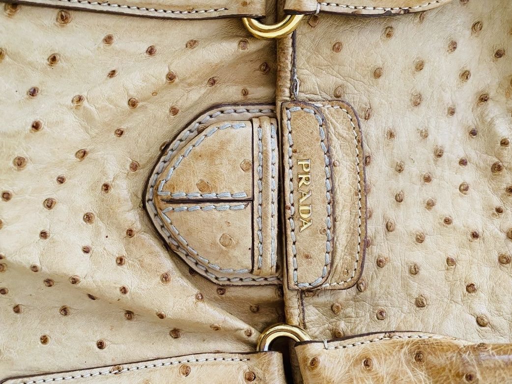 Prada Taschen für Damen: Prada Ostrich Leather Bag Vintage – Gebraucht aus Schöfflisdorf von Bling_it_on 1