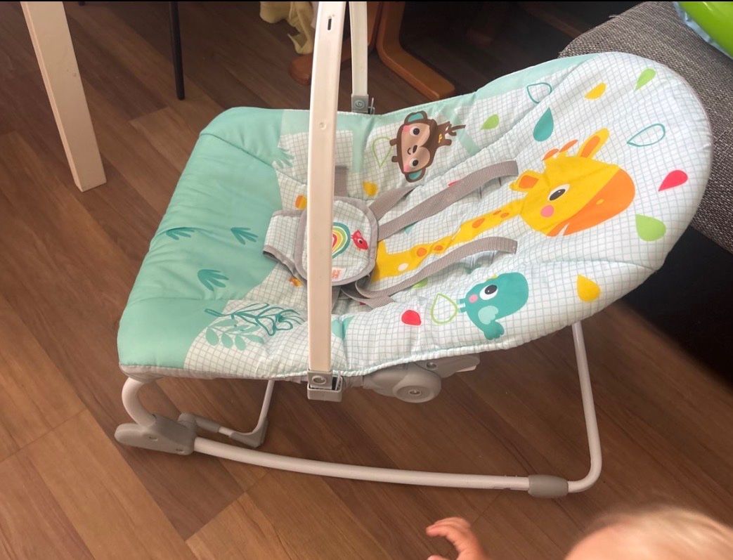 Sdraiette & Sdraiette a dondolo: Babywippe mit Giraffenmotiv – Usato da Birmenstorf AG venduto da Reninata 1