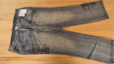 Damen Jeans Stretch Grösse 48 mit Pailletten