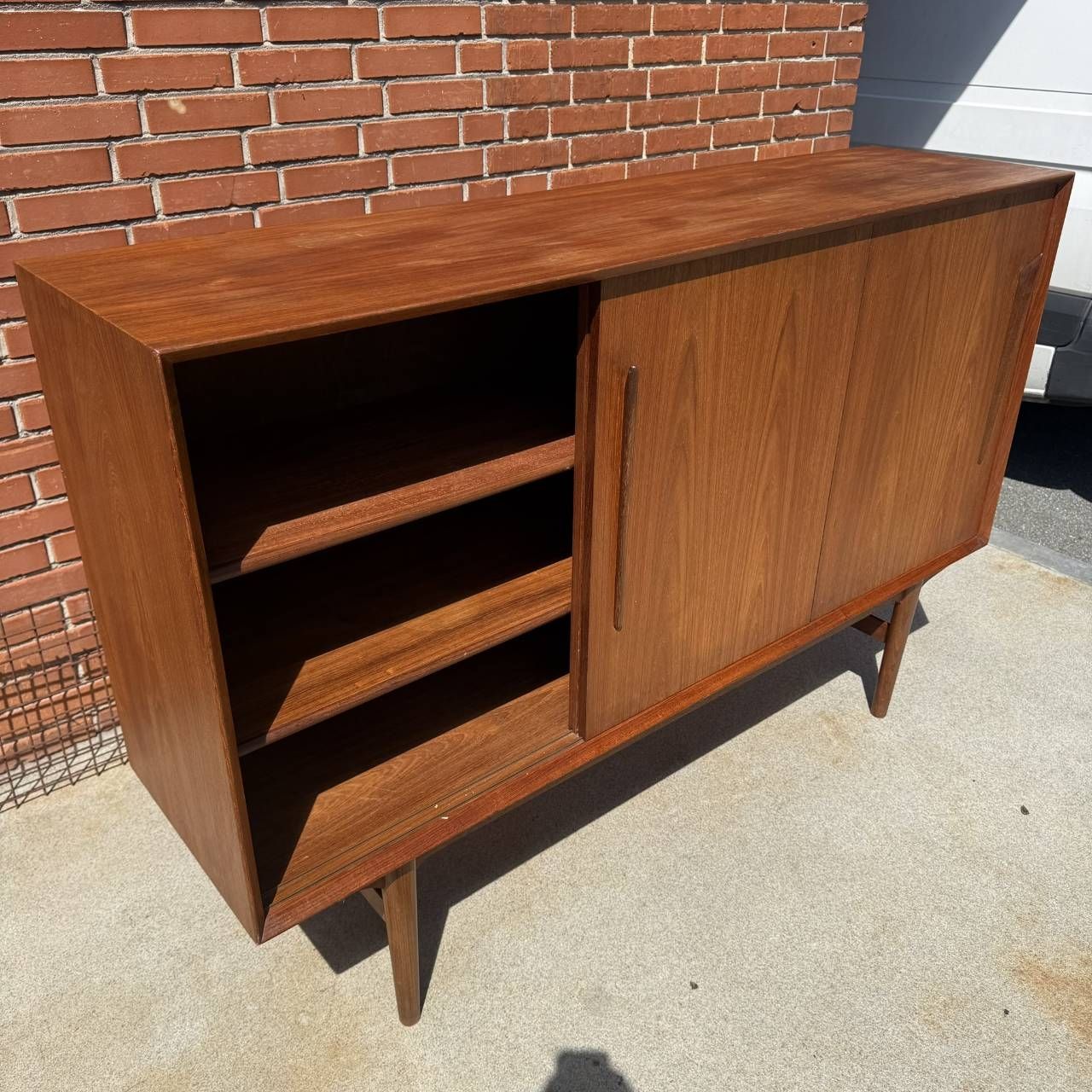 Cassettiere: Mid-Century Teak Sideboard Vintage Kommode #1 – Usato da Oberrieden venduto da Knut8 5