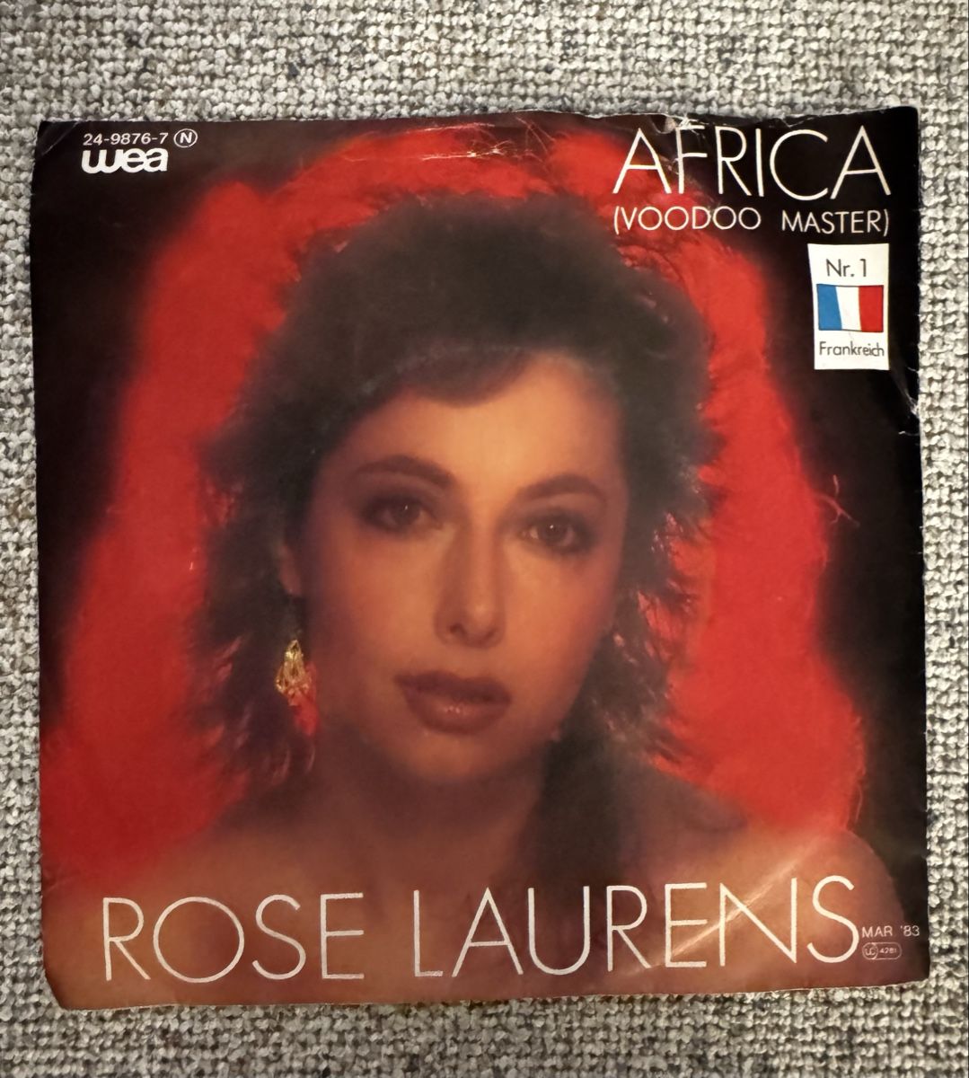 Dischi in vinile: Rose Laurens -  Africa - 7" Single - 80s – Usato da Rorbas venduto da BlackstarRecords
