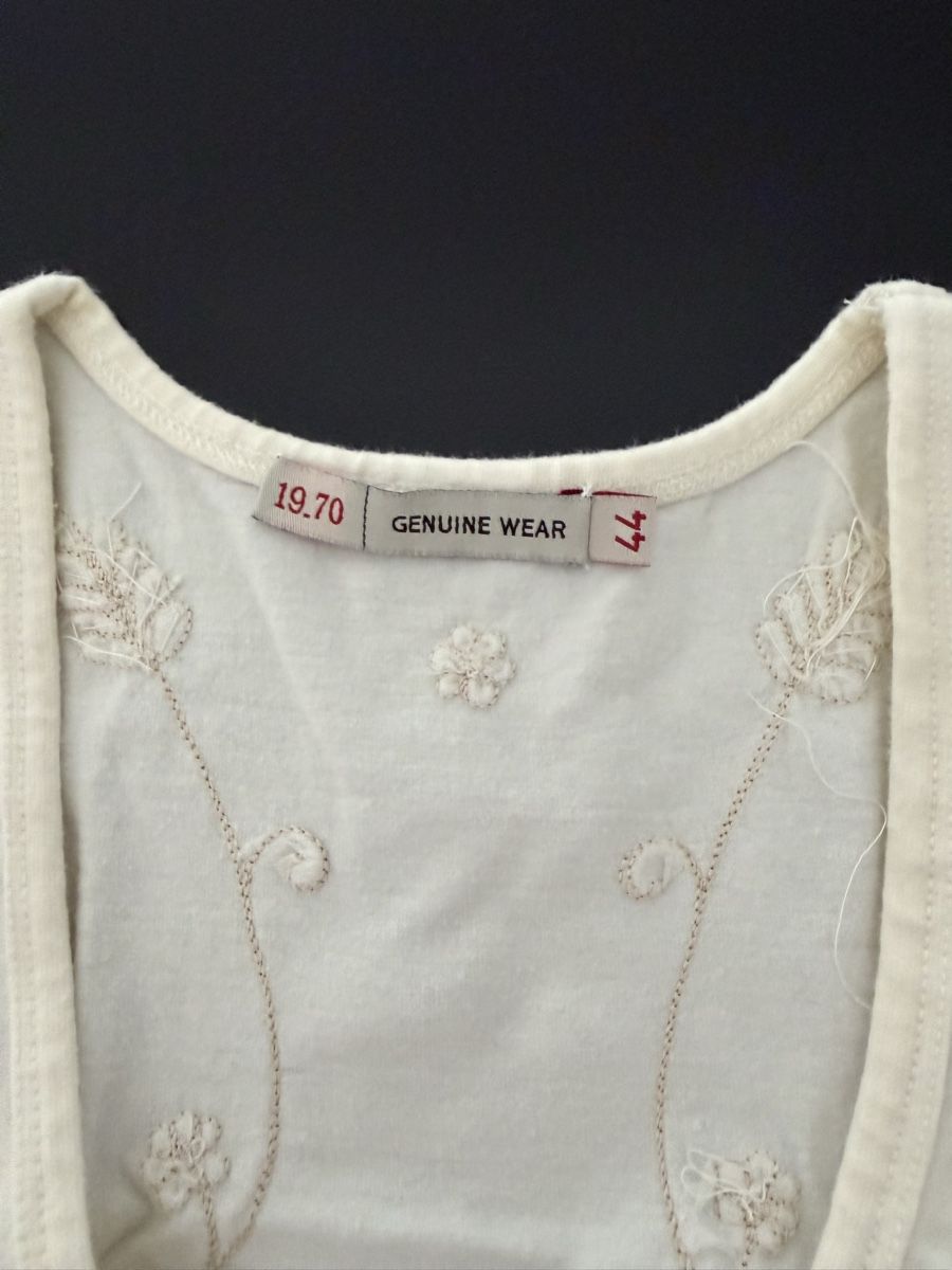 Tops: Tanktop bestickt creme 95% Baumwolle – Gebraucht aus Winterthur von tat_ky5h 4