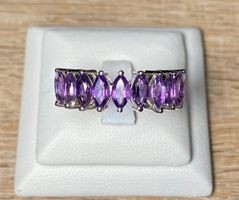 Amethyst Ring 💎✨ 925 Silber vergoldet S127