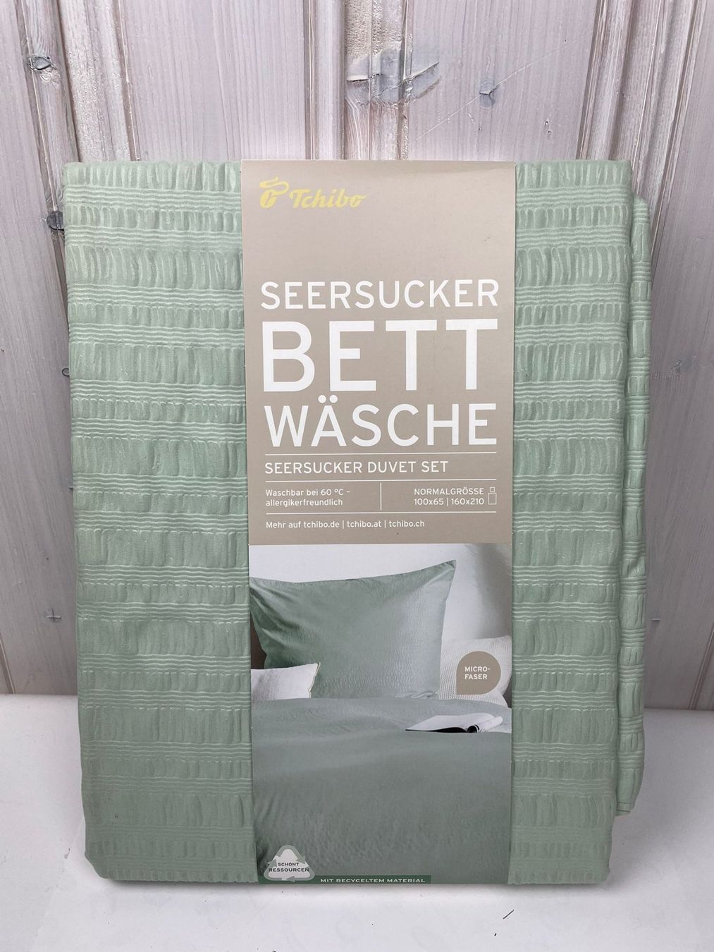 Tchibo Seersucker Bettwäsche Set, Grün, NEU & Originalver... (Neu und originalverpackt) in Wängi für CHF 15 – mit Lieferung auf Ricardo kaufen