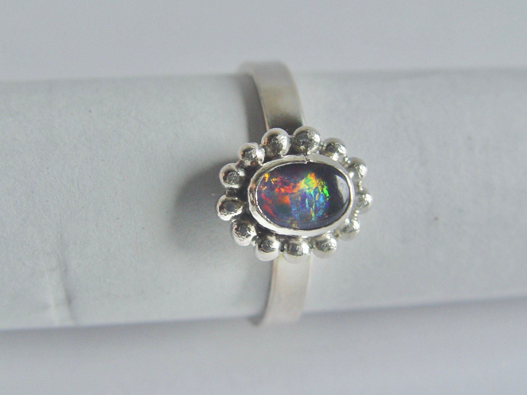 Ringe: Ring mit Opal, Silber 925 – Gebraucht aus Henggart von gernli