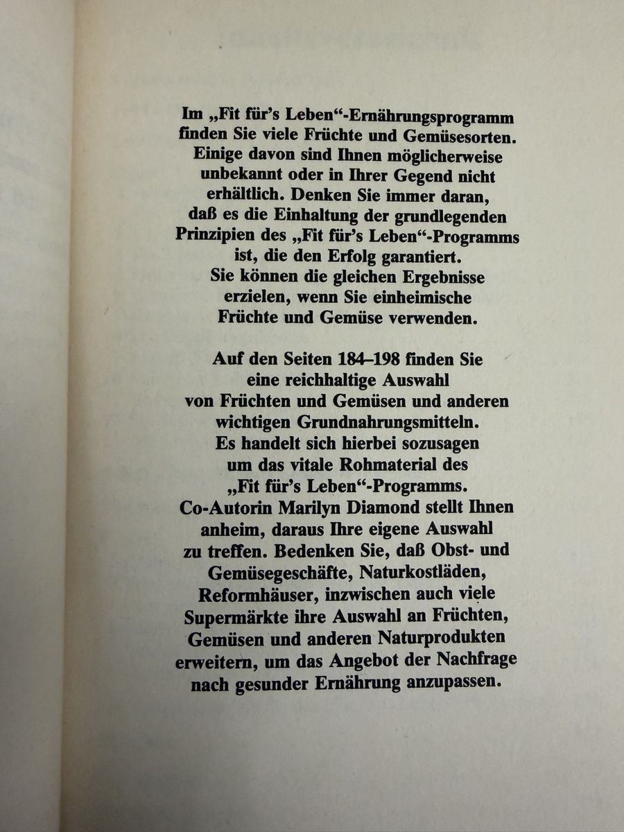 Libri: Harvey & Marilyn Diamond: Fit fürs Leben - – Usato da Erlenbach ZH venduto da Ritschly 2
