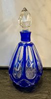 Vintage Kobaltblaue Kristall Parfum Flasche, Top Zustand