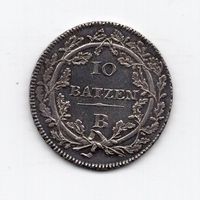 (2982) Helvetische Republik, 10 Batz (1Fr.) 1799 B, top stgl
