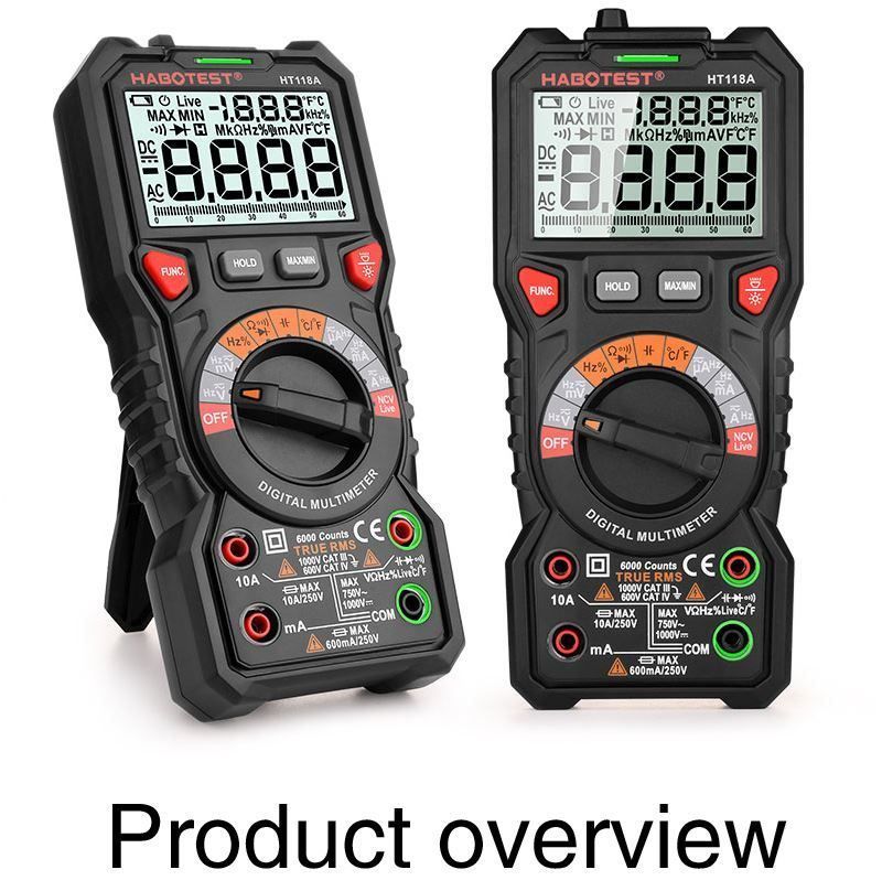 Misurare: Multimeter Mit Led-Buchsen 2 Sicherungen – Nuovo (secondo la descrizione) da Thun venduto da onlino 4