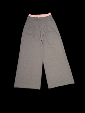 Graue Hose mit rosa Bund, Gr. 36