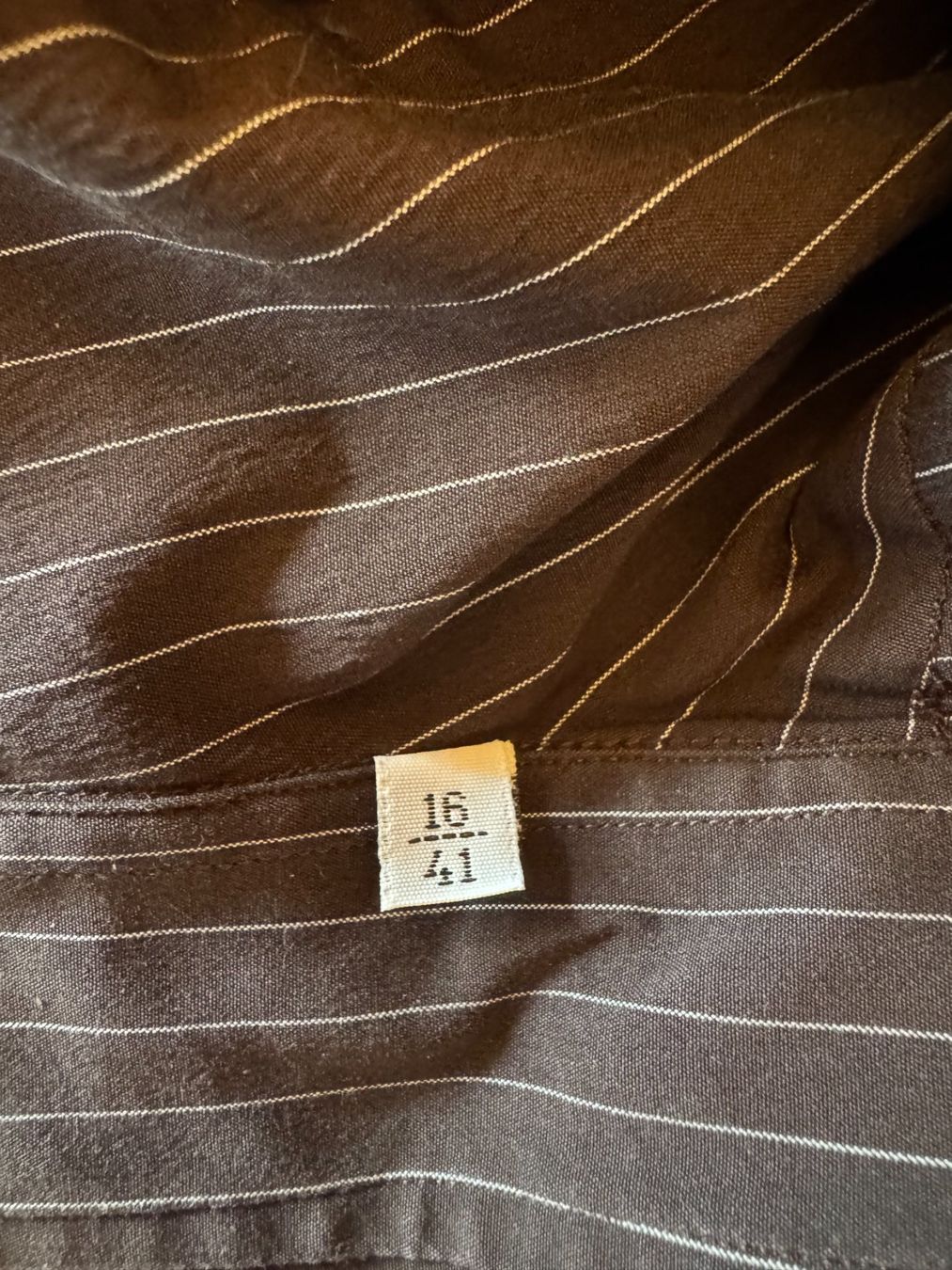 Camicie: DELSIENA Herrenhemd Gr. 41 Braun gestreift – Nuovo (secondo la descrizione) da Stäfa venduto da Mofi8712 2