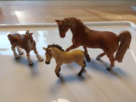 Schleich Mutter mit 2x Fohlen