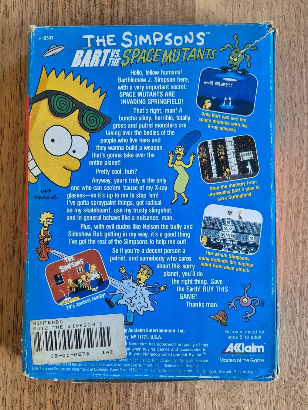 Nintendo Spiele: NES; The Simpsons Bart vs. Space Mutants OVP ohne Anleitung – Gebraucht aus Lumbrein von gianandris 2