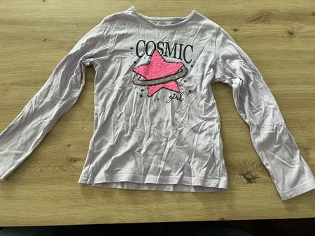 Shirt Gr. 119-131cm, Lila,"Cosmic Girl"💫👚 — 50