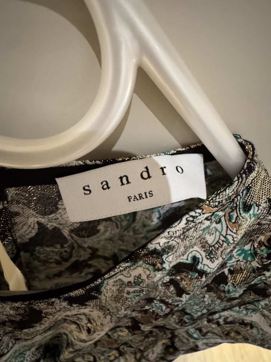 Sandro Kleider: Robe Sandro Paris, taille 38, motif paisley – Neu (gemäss Beschreibung) aus Vandoeuvres von Zoccoli11 8
