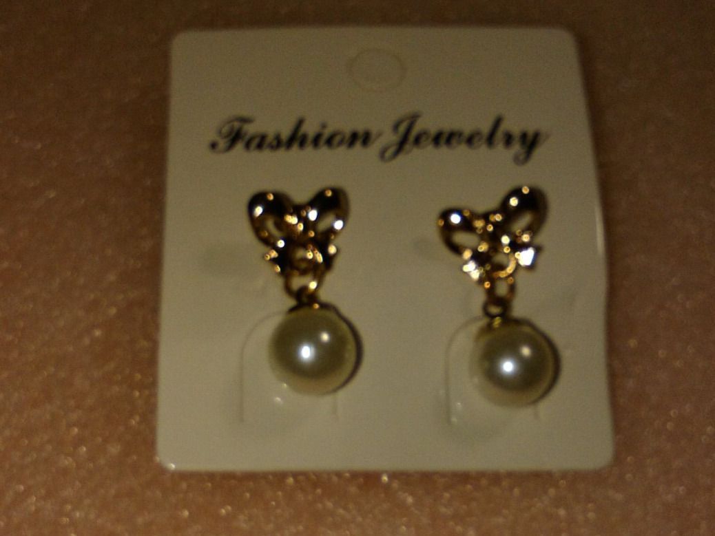 Orecchini pendenti & Orecchini a lobo: OHRRINGE MODESCHMUCK,,MIT KÜSTLICH PERLEN,,WEISS – Nuovo (secondo la descrizione) da Basel venduto da bijoutrie_4 1