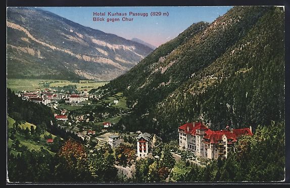 Ansichtskarten: Passugg /Chur, Hotel Kurhaus mit Blick g – Gebraucht aus Berlin von bartko-reher