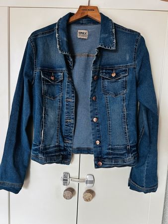 ONLY Damen Jeansjacke Gr. 40 Frühling stylisch