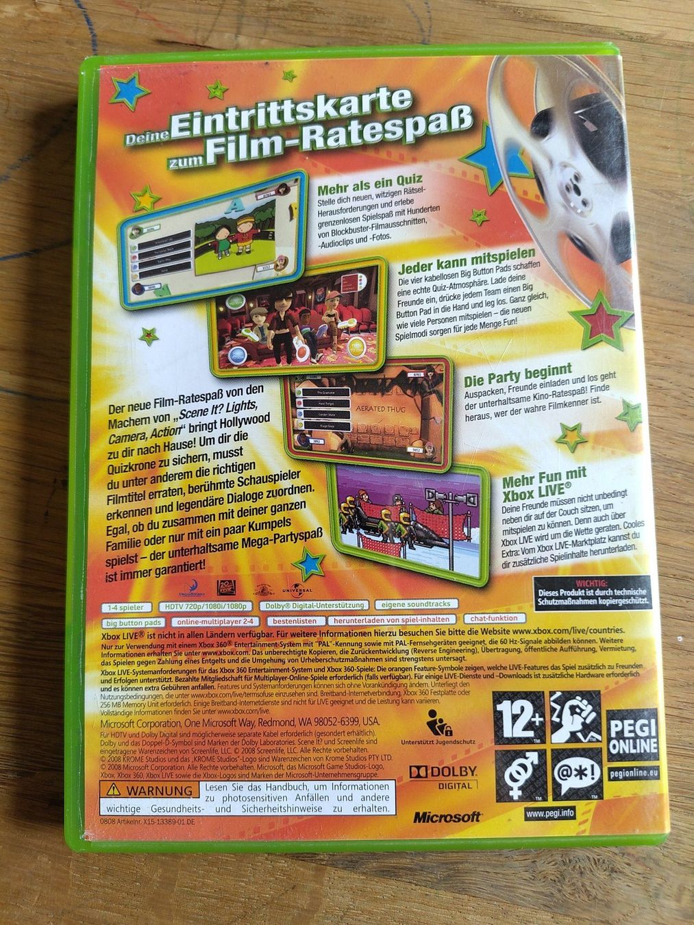 Microsoft Giochi: Scene it? Kinohits - Xbox 360 – Usato da Kloten venduto da SuperRetroPixels 1