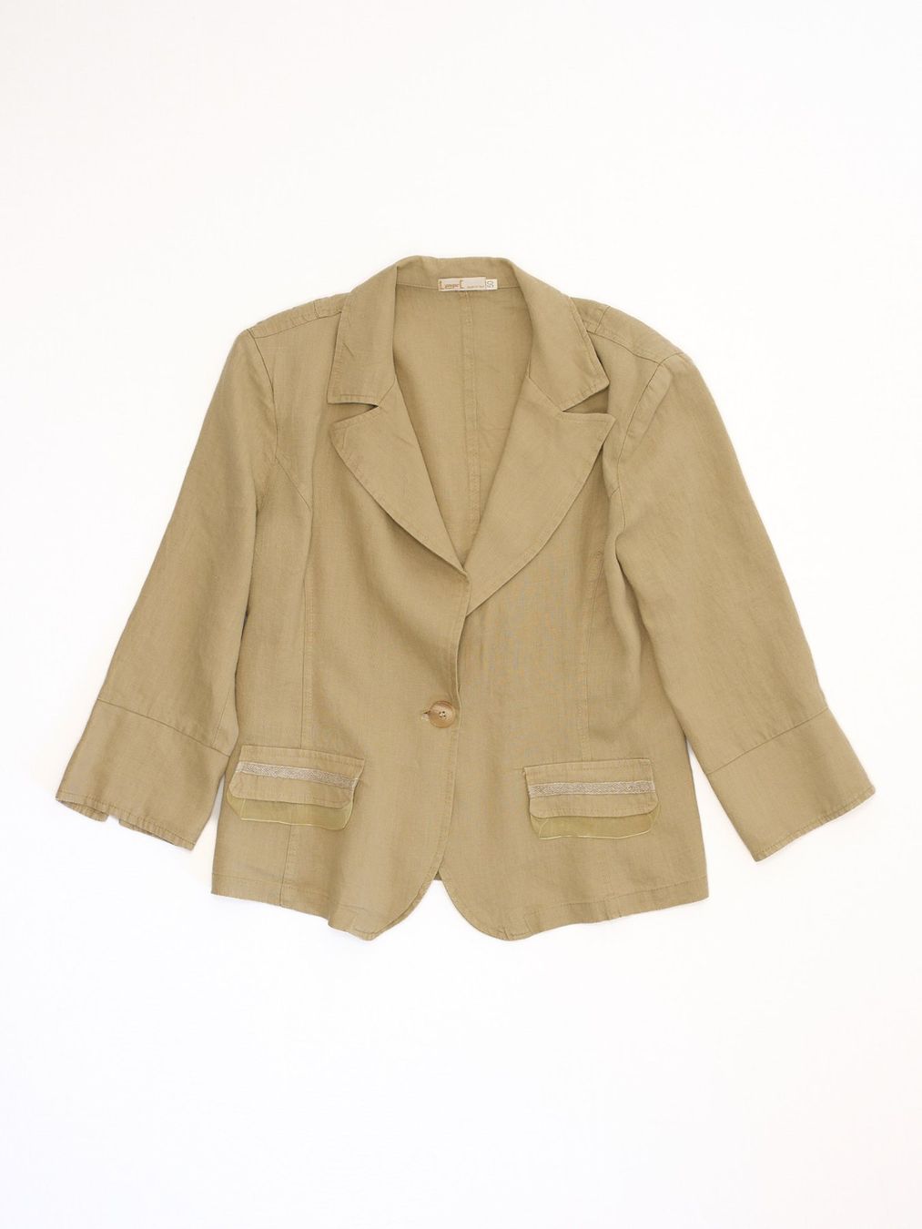 Giacche: Veste Blazer 100% Lin - Vintage - Made in Italy - Taille 46 – Usato da Fribourg venduto da re-fine 1